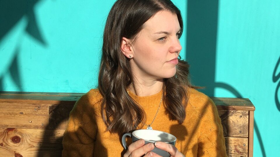 Woman in coffee shop
