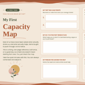 My First Capacity Map